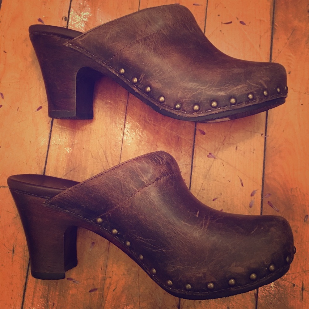 Dansko Distressed Mule Clogs